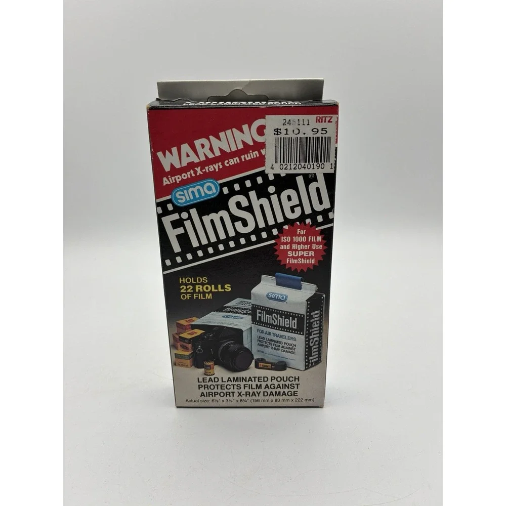 1984 Sima Film Shield Lead Photographic Film Bag for X-Ray Protection Never Used